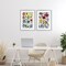 Stupell Industries Scandinavian Wild Flowers 2pc Framed Print Under Glass Set, design by Annabelle Hall